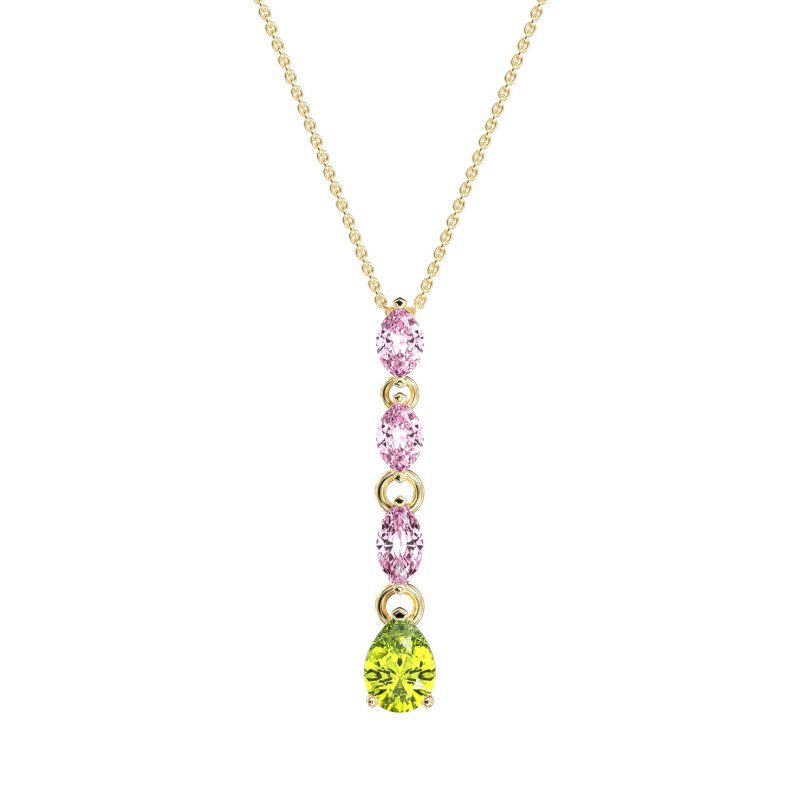 Marquise and Pear Necklace
