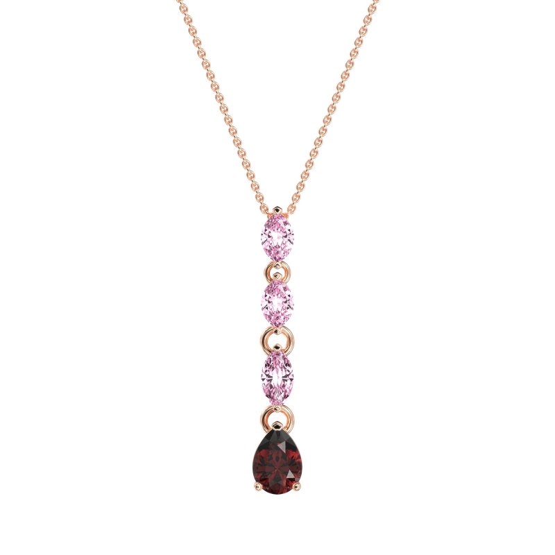 Marquise and Pear Necklace