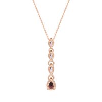 Marquise and Pear Necklace