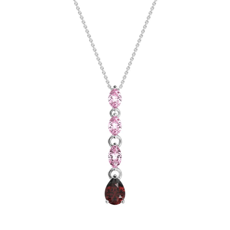 Marquise and Pear Necklace