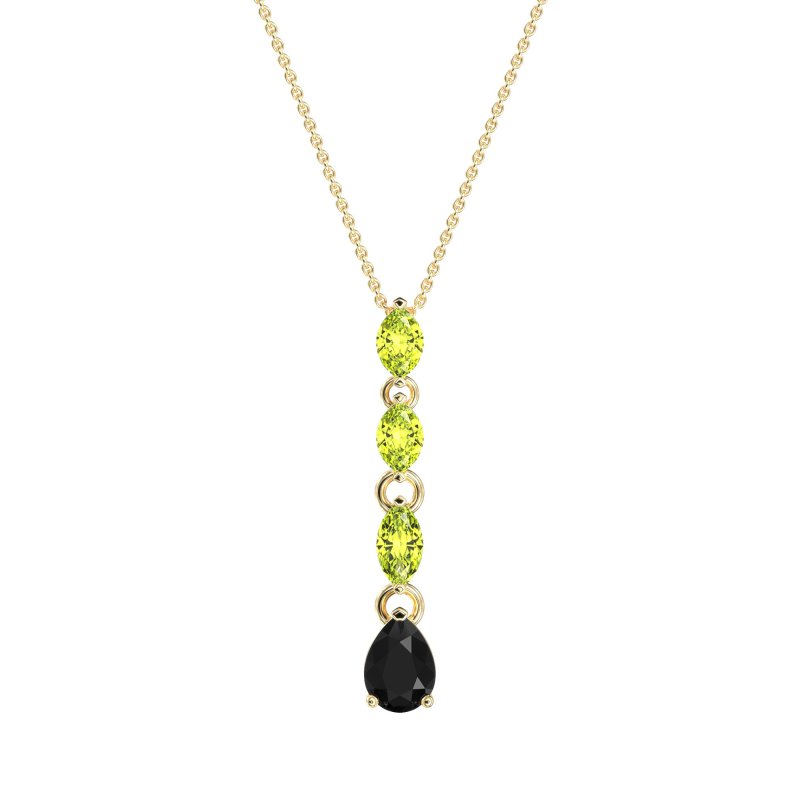 Marquise and Pear Necklace