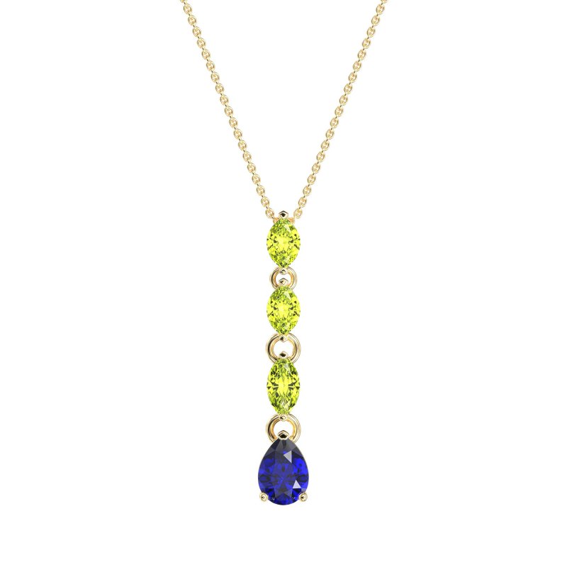 Marquise and Pear Necklace