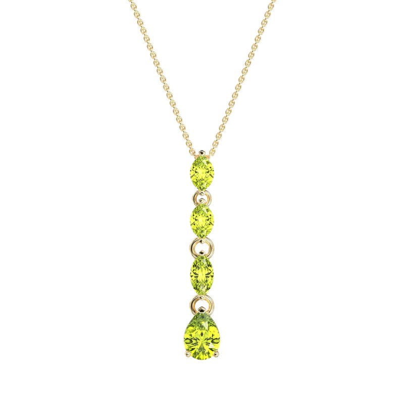 Marquise and Pear Necklace