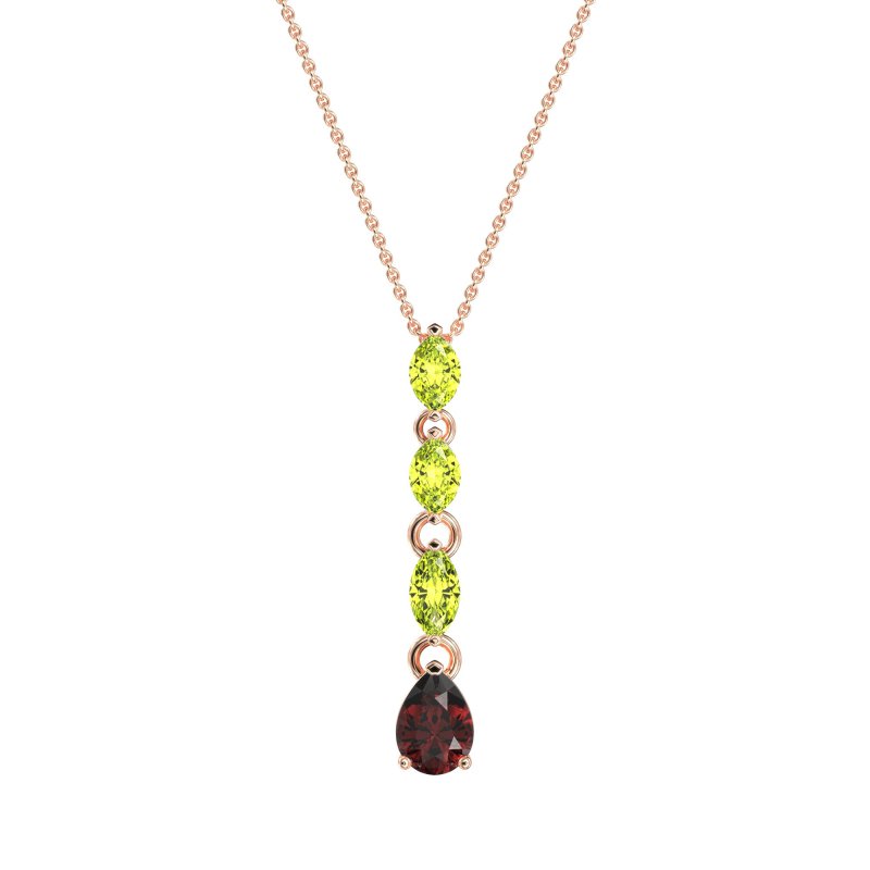 Marquise and Pear Necklace