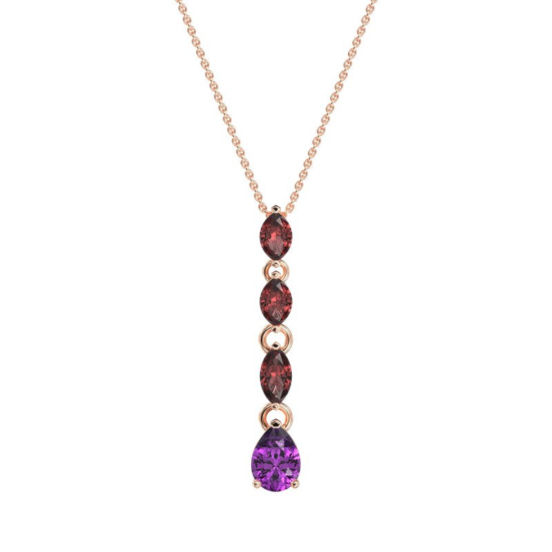Marquise and Pear Necklace