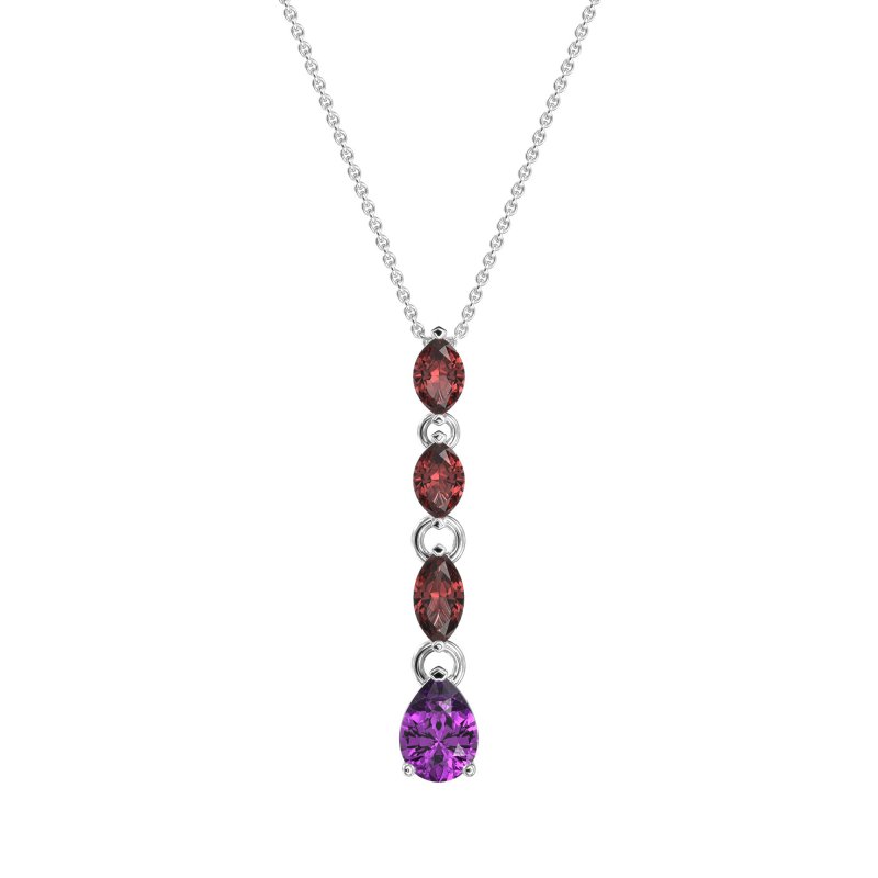 Marquise and Pear Necklace
