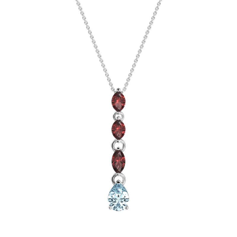 Marquise and Pear Necklace