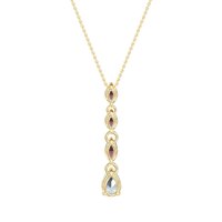 Marquise and Pear Necklace