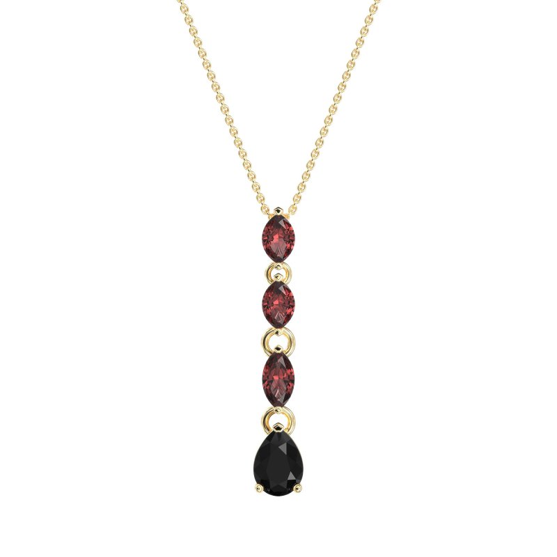 Marquise and Pear Necklace
