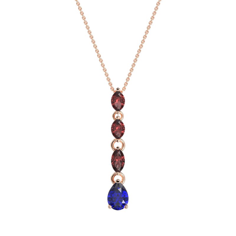 Marquise and Pear Necklace