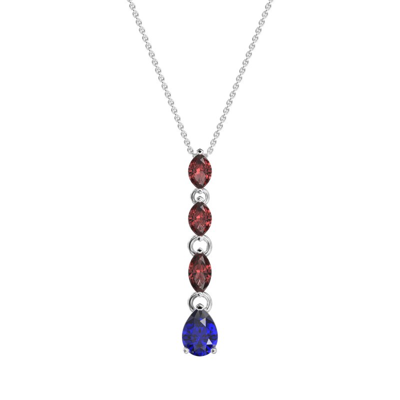 Marquise and Pear Necklace