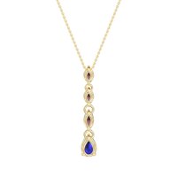 Marquise and Pear Necklace
