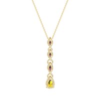 Marquise and Pear Necklace