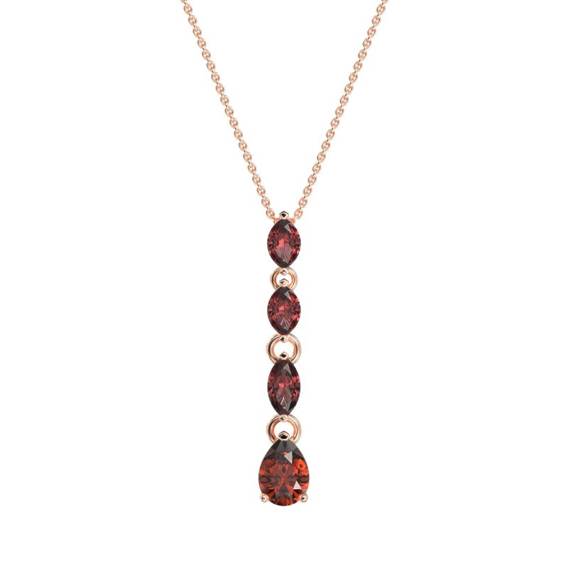 Marquise and Pear Necklace