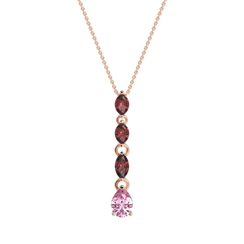 Marquise and Pear Necklace