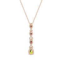 Marquise and Pear Necklace