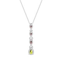 Marquise and Pear Necklace