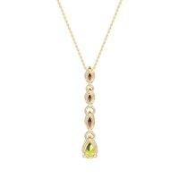 Marquise and Pear Necklace