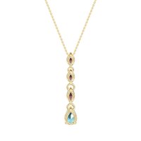 Marquise and Pear Necklace