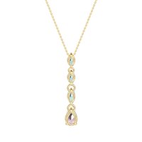 Marquise and Pear Necklace
