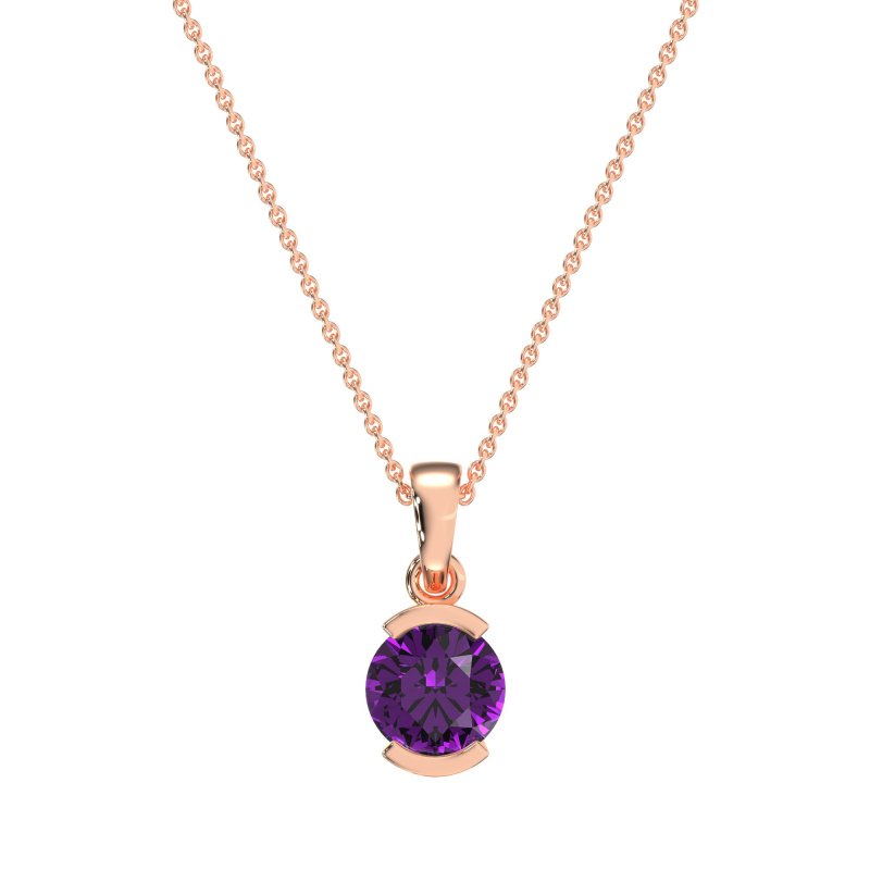 Modern Solitaire Necklace