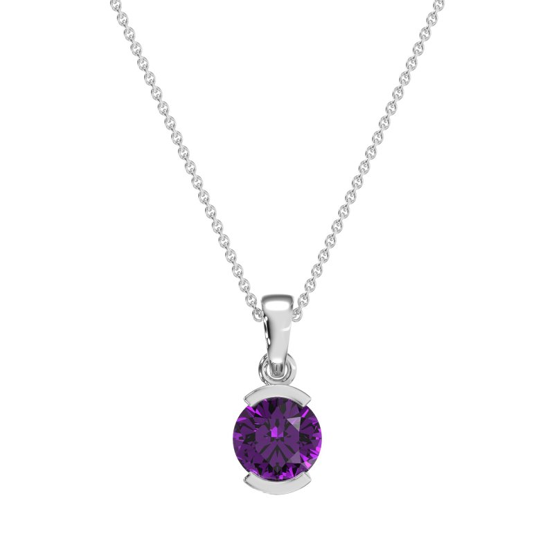 Modern Solitaire Necklace