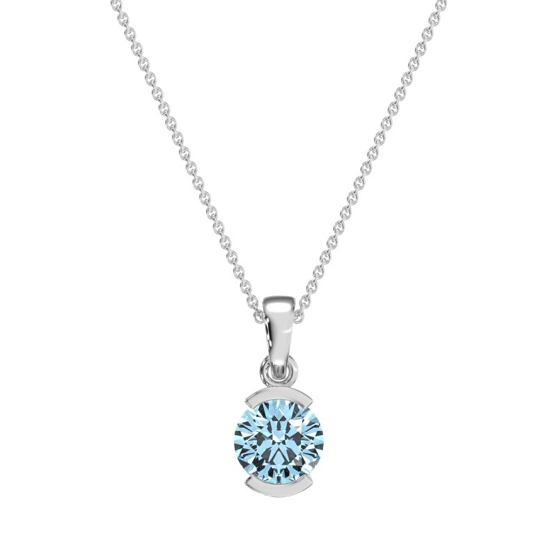 Modern Solitaire Necklace
