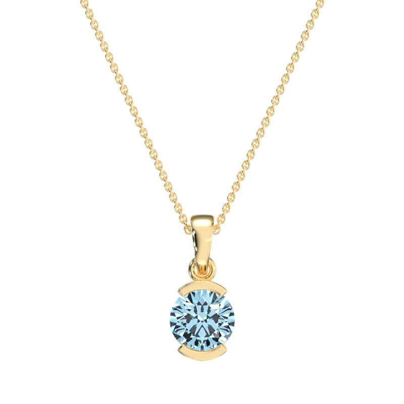 Modern Solitaire Necklace