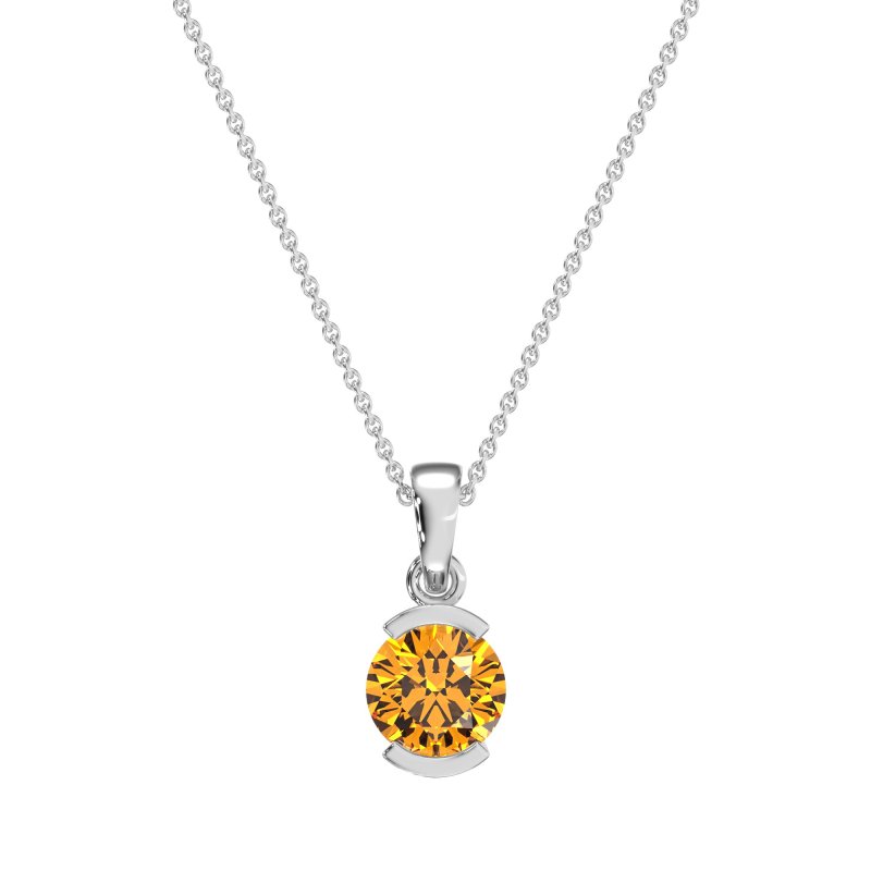Modern Solitaire Necklace