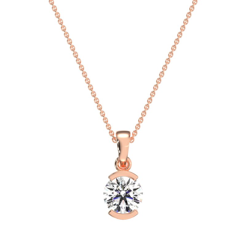 Modern Solitaire Necklace