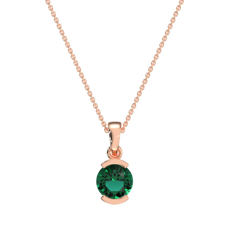 Modern Solitaire Necklace