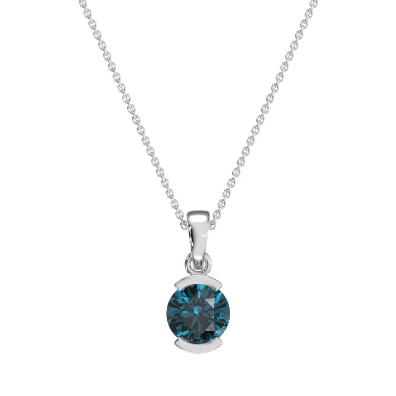 Modern Solitaire Necklace