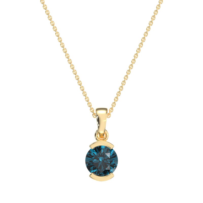 Modern Solitaire Necklace
