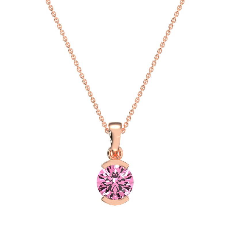 Modern Solitaire Necklace