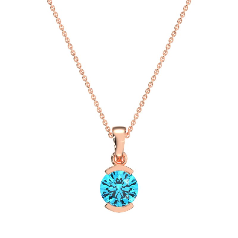 Modern Solitaire Necklace