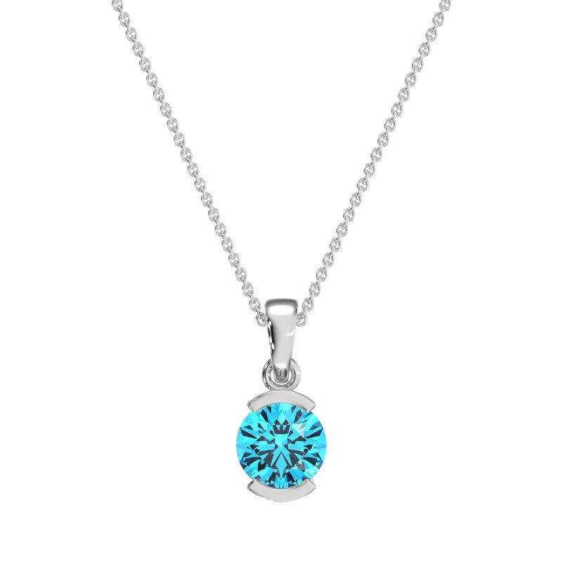 Modern Solitaire Necklace