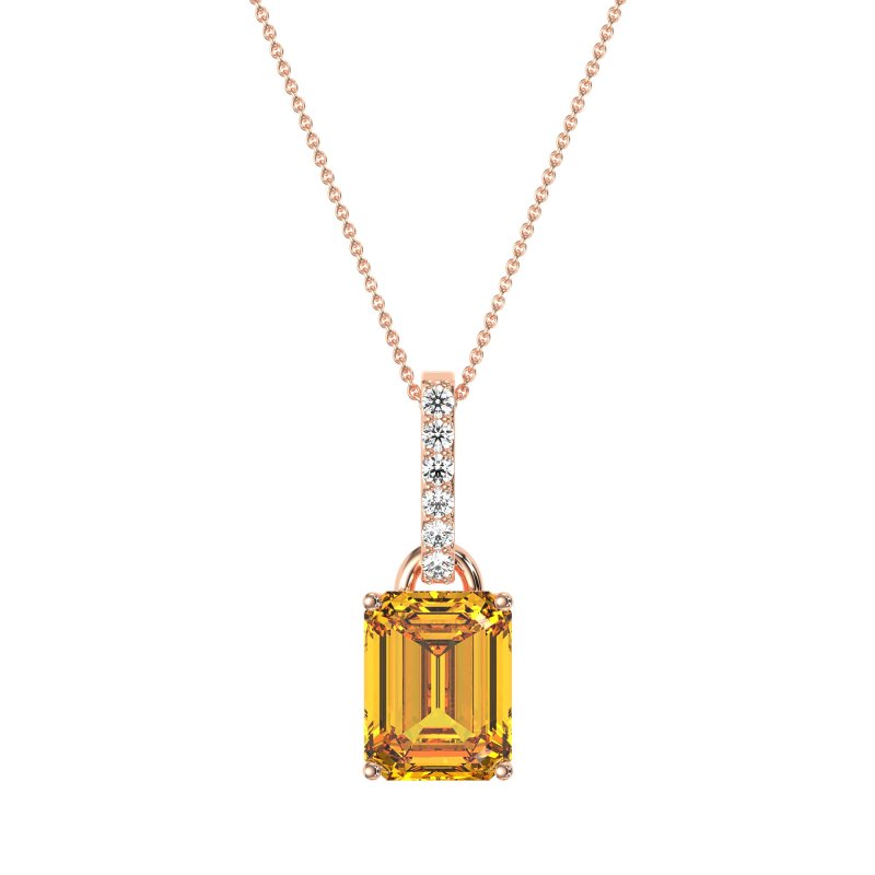 Classic Emerald Cut Necklace