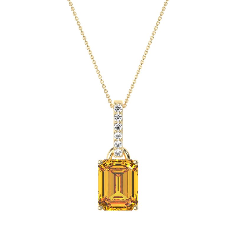 Classic Emerald Cut Necklace