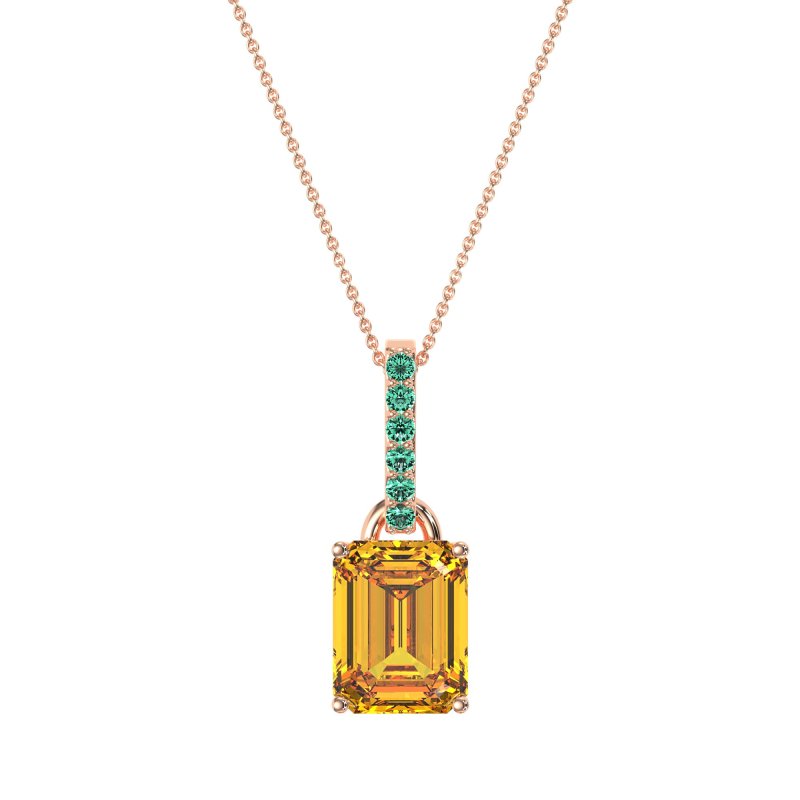 Classic Emerald Cut Necklace