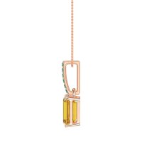 Classic Emerald Cut Necklace