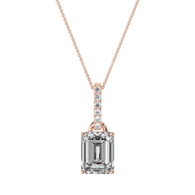 Classic Emerald Cut Necklace