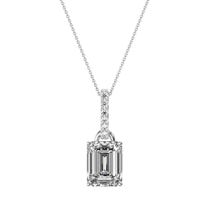 Classic Emerald Cut Necklace