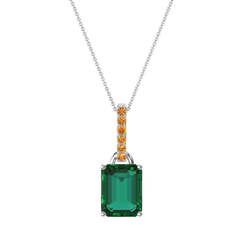 Classic Emerald Cut Necklace