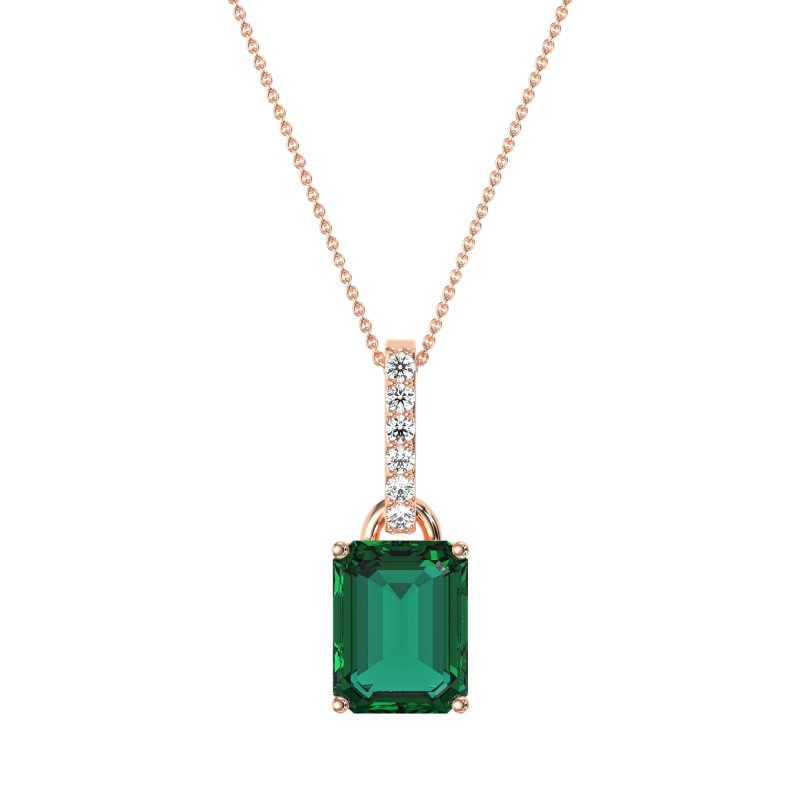 Classic Emerald Cut Necklace