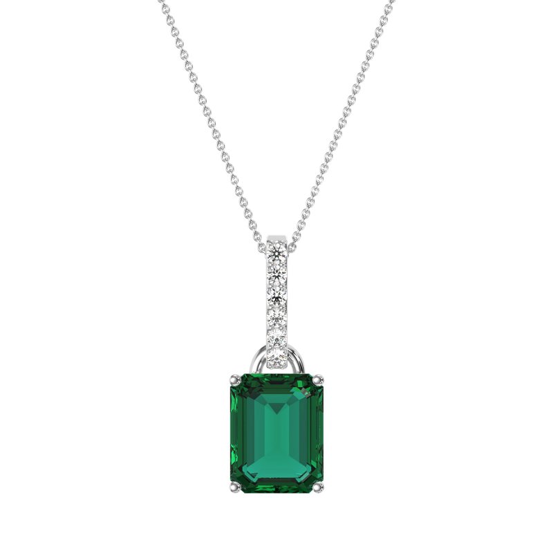 Classic Emerald Cut Necklace