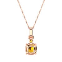 Classic Cushion Necklace