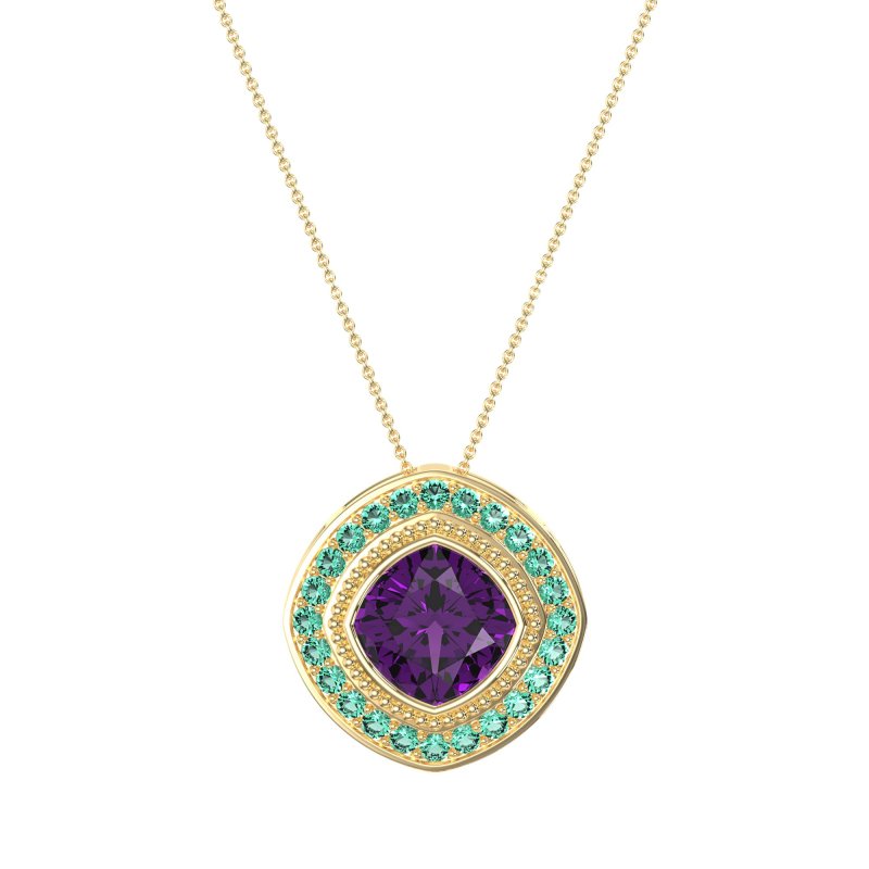 Cushion Art-Deco Necklace