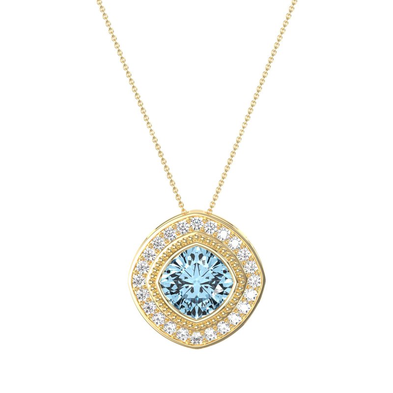 Cushion Art-Deco Necklace