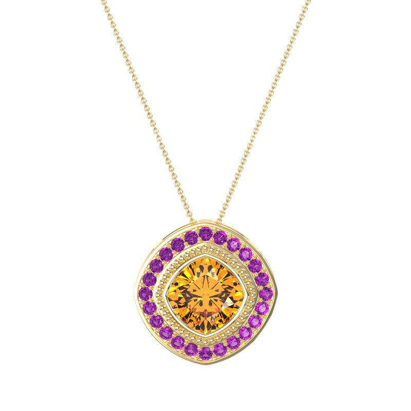 Cushion Art-Deco Necklace