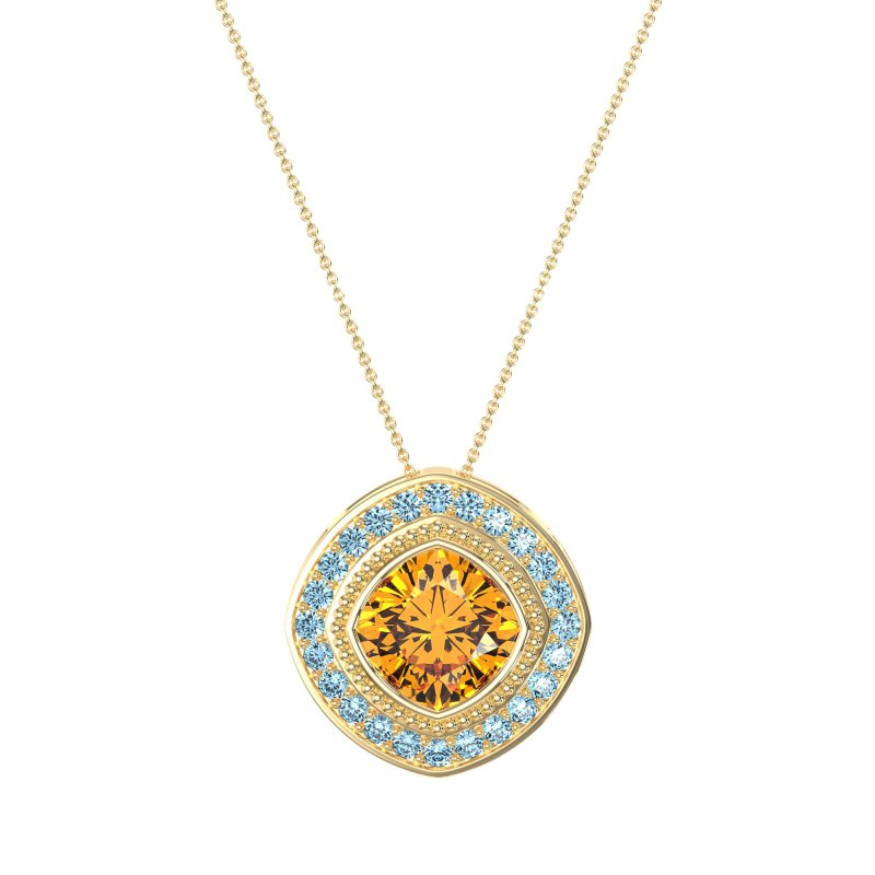 Cushion Art-Deco Necklace